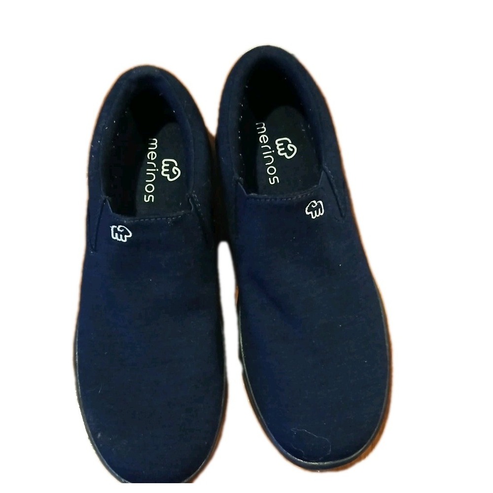 Merino's Slip-On Comfort Shoes Men's Australian Merino Wool Navy Blue  8‎